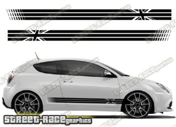 Alfa Romeo MiTo side racing stripes 033