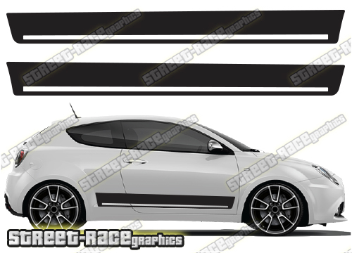 Alfa Romeo MiTo side racing stripes 038