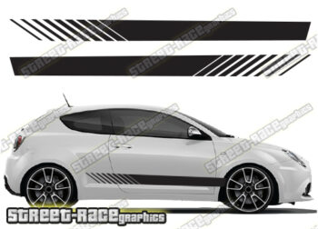 Alfa Romeo MiTo side racing stripes 039