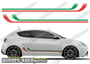 Alfa Romeo MiTo racing stripes 041 - Italian flag