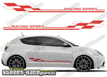 Alfa Romeo MiTo side racing stripes 042