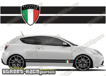 Alfa Romeo Mito racing stripes 016 - Scuderia Italia