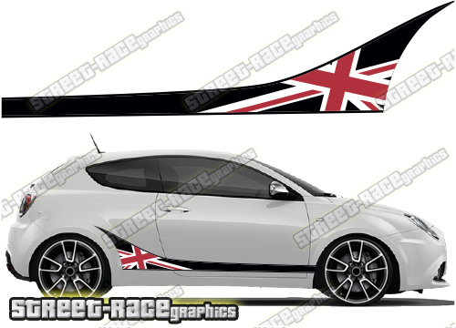 Alfa Romeo MiTo racing stripes 030 - Union Jack