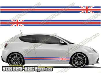 Alfa Romeo MiTo racing stripes 031 - Union Jack