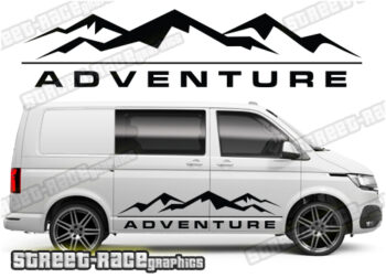 VW transporter stickers 122 - Mountain Adventure