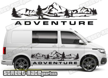 VW transporter stickers 124 - Mountain Adventure