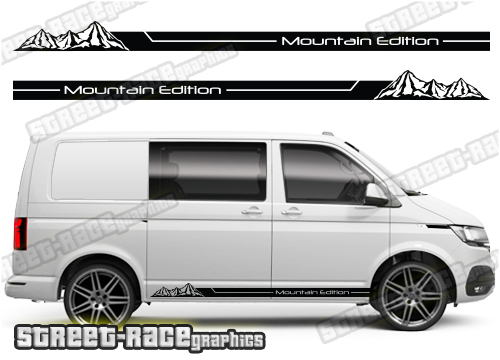 VW transporter stickers 140 - Mountain Edition