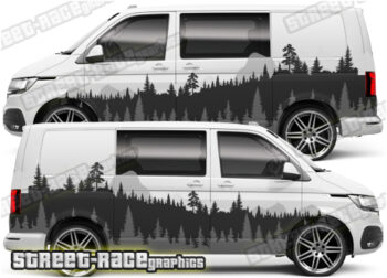 VW Transporter large mountain part wrap 056