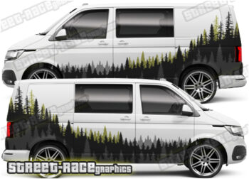 VW Transporter large mountain part wrap 057