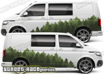 VW Transporter large mountain part wrap 064