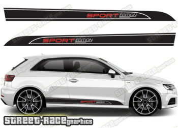Audi A3 racing stripes 023