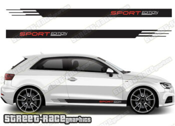 Audi A3 racing stripes 024