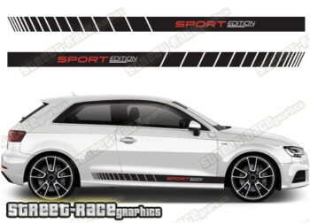 Audi A3 racing stripes 025