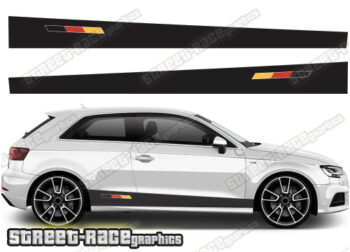 Audi A3 racing stripes 031 - German flag