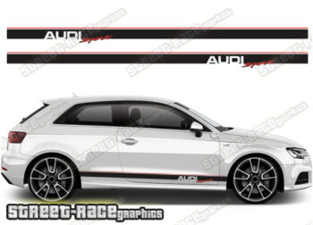Audi A3 racing stripes 032