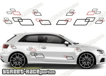 Audi A3 racing stripes 045