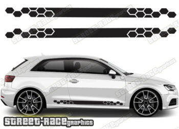 Audi A3 racing stripes 051