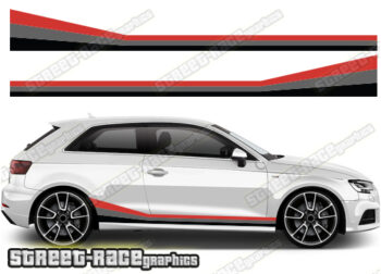 Audi A3 printed racing stripes 005
