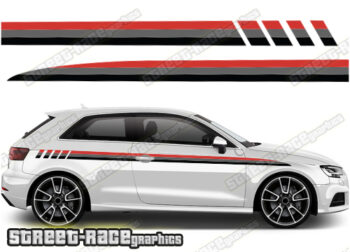 Audi A3 printed racing stripes 009