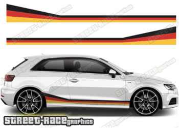 Audi A3 printed racing stripes 024 - German Flag