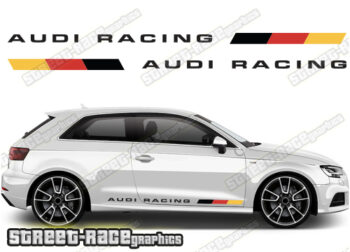 Audi A3 printed racing stripes 026 - German Flag