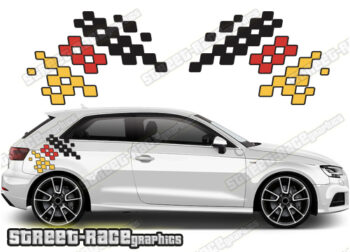 Audi A3 printed decals 036 - German Flag