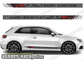 Audi A3 printed racing stripes 042