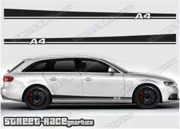 Audi A4 racing stripes 001