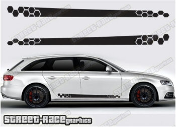Audi A4 racing stripes 003