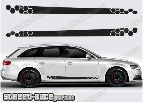 Audi A4 racing stripes 003