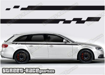 Audi A4 racing stripes 005