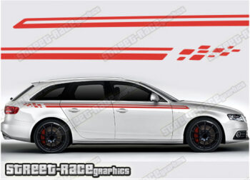 Audi A4 racing stripes 007