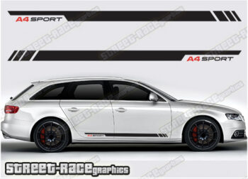 Audi A4 racing stripes 008 - A4 sport