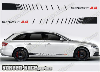 Audi A4 racing stripes 009 - A4 sport
