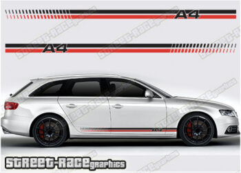 Audi A4 racing stripes 010