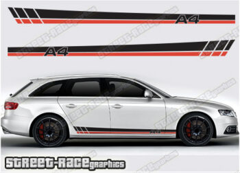 Audi A4 racing stripes 011
