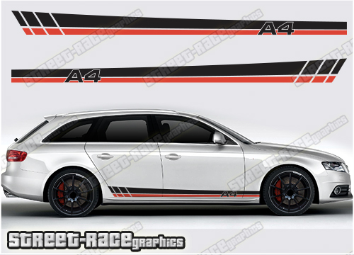 Audi A4 racing stripes 011