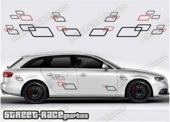 Audi A4 racing stripes 019