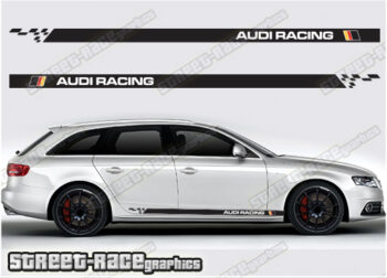 Audi A4 racing stripes 021 - German flag