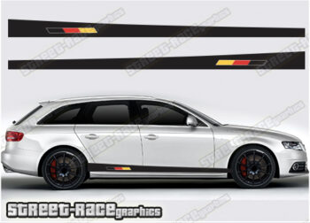 Audi A4 racing stripes 024 - German flag