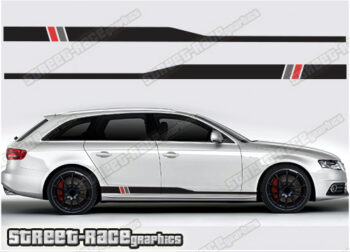 Audi A4 racing stripes 030