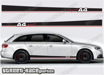 Audi A4 racing stripes 032