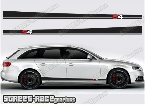 Audi A4 racing stripes 033 -S4
