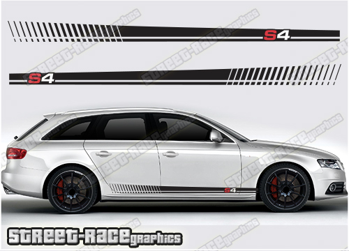 Audi A4 racing stripes 034 -S4