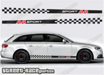 Audi A4 racing stripes 035