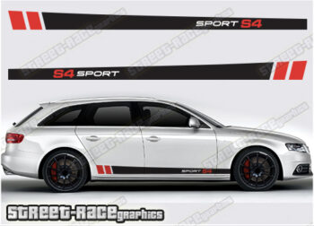 Audi A4 racing stripes 036