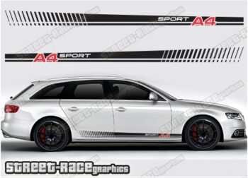Audi A4 racing stripes 037