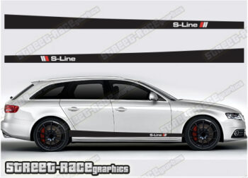 Audi A4 racing stripes 039 S-LINE
