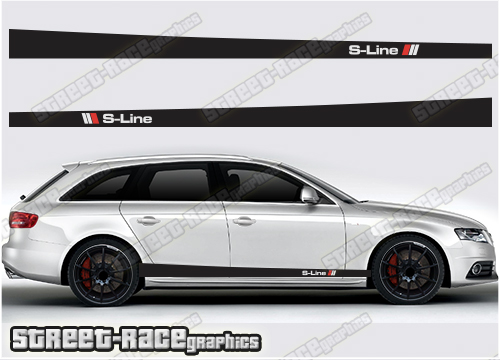 Audi A4 racing stripes 039 S-LINE