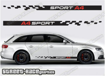 Audi A4 racing stripes 041